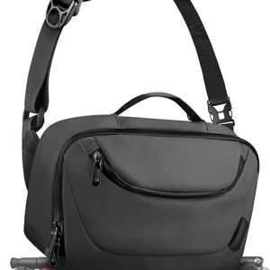 Camera Sling Bag,Waterproof Camera Case with Tripod Holder,DSLR/SLR/Mirrorless Camera Bags Crossbody for photographers-Black