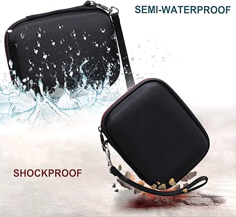 LTGEM Case Compatible with KODAK Printomatic/KODAK EKTAR H35 / KODAK Step Full-Color Instant Print Digital Camera(Inside: 5"x3.6"x1.7"), Black+Pink - Image 4