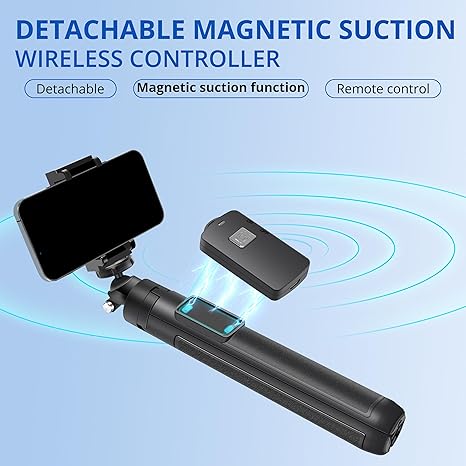 bluehorn Extendable Long inches Aluminum Alloy Selfie Stick Phone Tripod Stand New Model with Wireless Remote Shutter Compatible with All Cell Phones/Live Stream/Vlog/iPhone 16/15/14/13/Android - Image 2